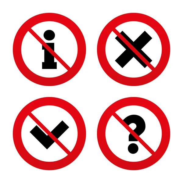 Information icons. Question FAQ symbol. — Stock Vector