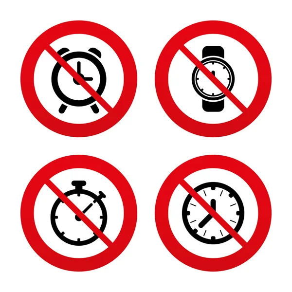 Iconos de tiempo reloj mecánico . — Vector de stock