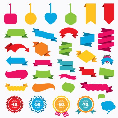 Web stickers, tags and banners. clipart