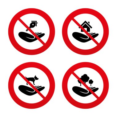 yardım simgeleri eller.