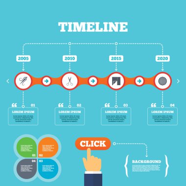 Tekstil kumaş parçası simgeler