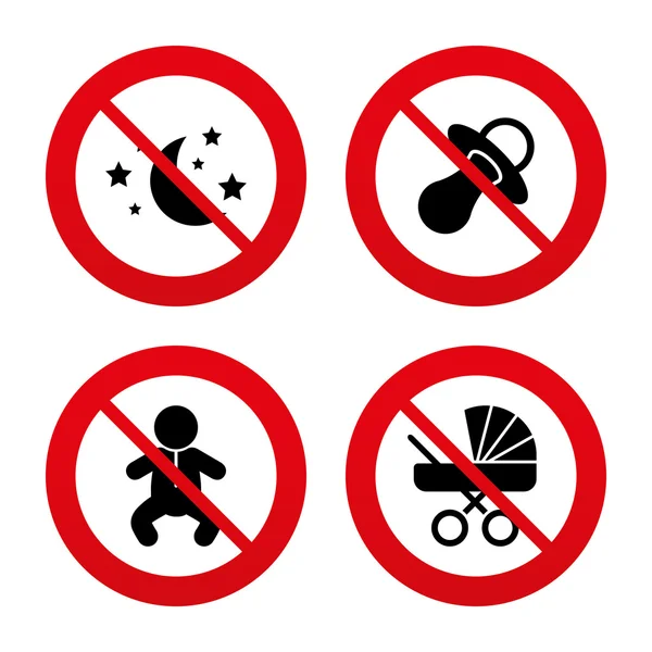 Non, interdiction ou stop . — Image vectorielle