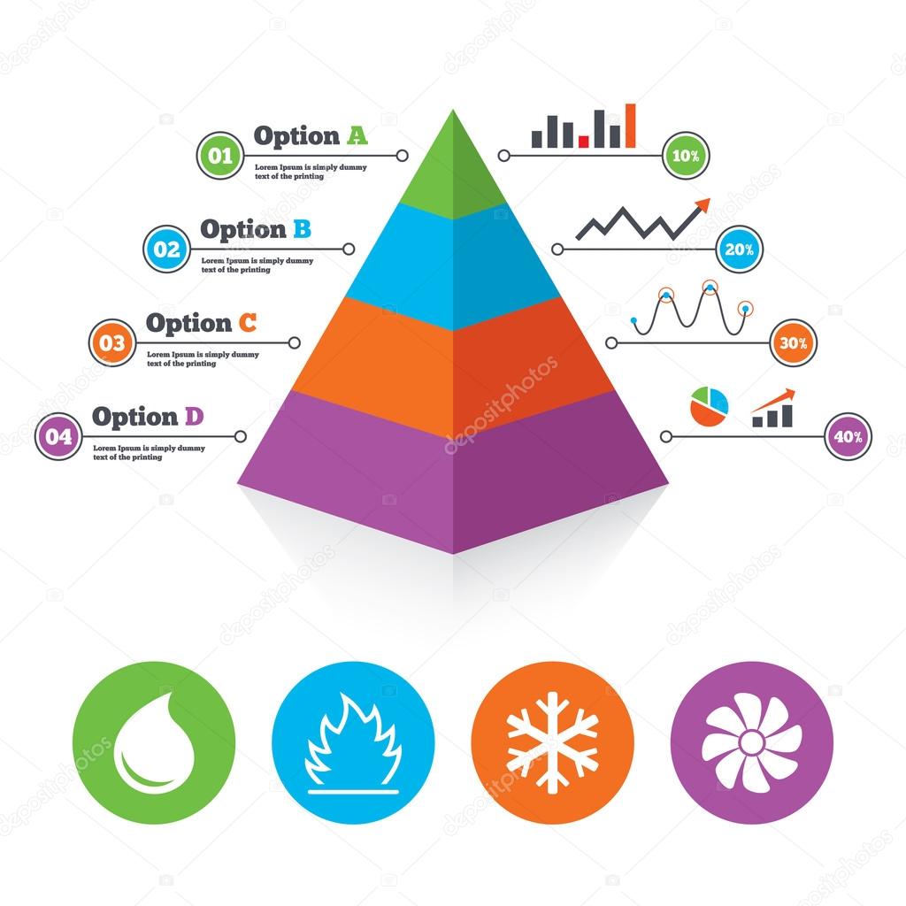 Pyramid chart template.