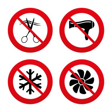 Hotel services icons clipart