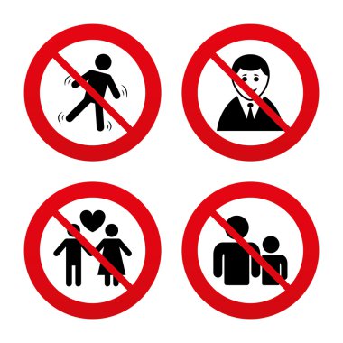 Hayır, yasak ya da belirtileri durdurmak.