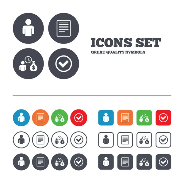 Bank loans icons. — Stock Vector