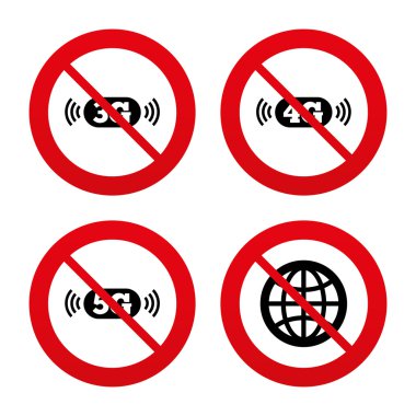 mobil telekomünikasyon simgeler.