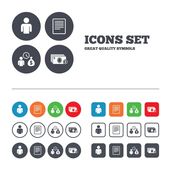 Bank loans icons. — Stock Vector