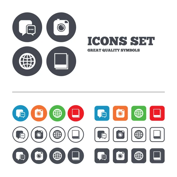 Social media icons. — Stock Vector