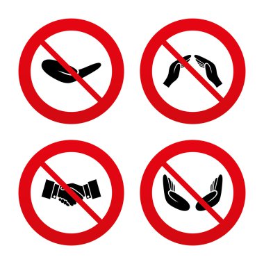 El sıkışma ve sigorta sembolleri.