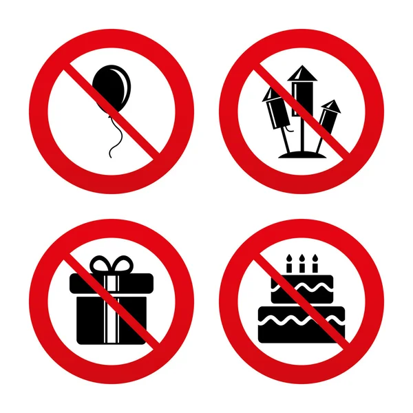 Birthday party icons. — Stock Vector