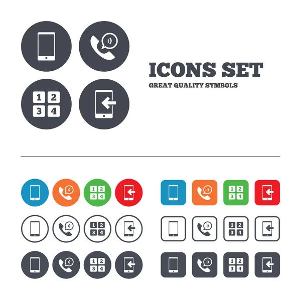 Call center support symbols — Stock Vector