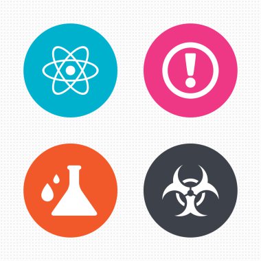 Dikkat biohazard simgeler.