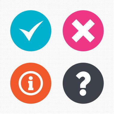 bilgi simgeleri. soru SSS sembolü.