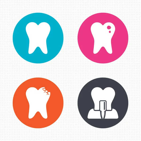 Dental care icons. — Stock Vector