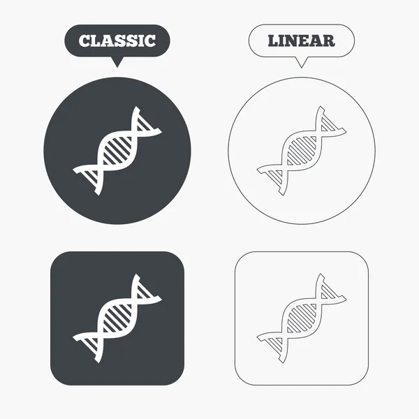 Symbole für dna-Zeichen — Stockvektor