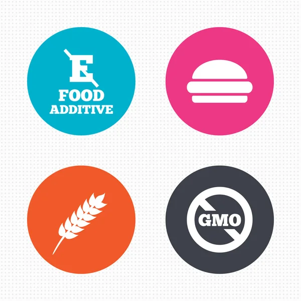 Livsmedels tillsatser ikoner — Stock vektor