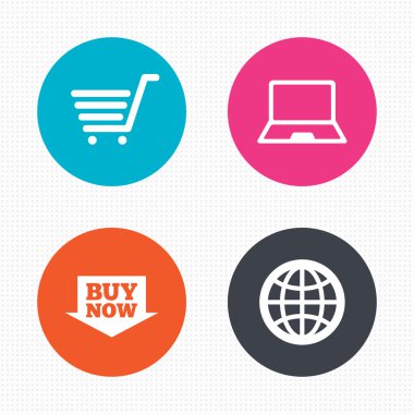 çevrimiçi alışveriş simgeleri.