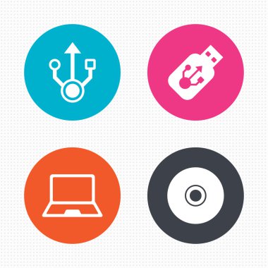 USB flash sürücü simgeleri.