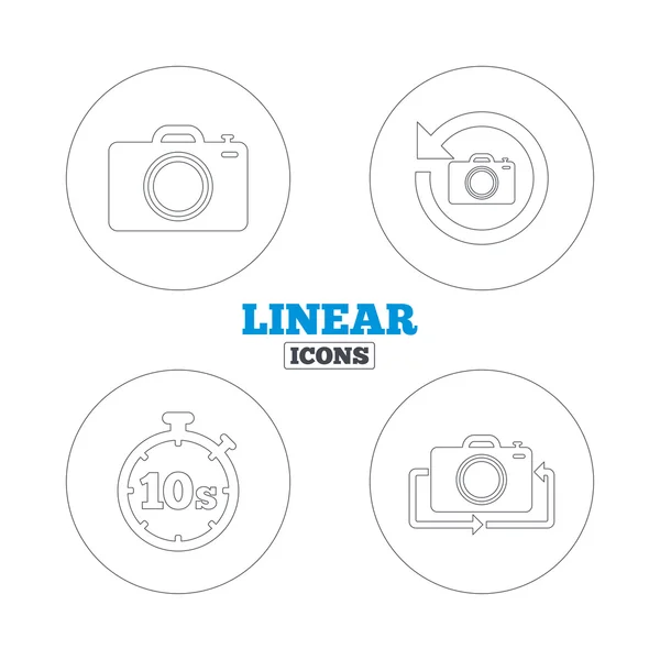 Photo camera icons — Stock Vector