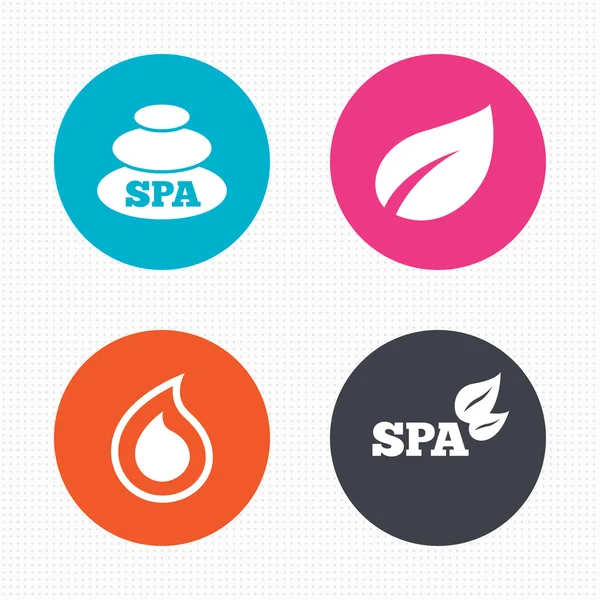 Spa stones icons. — Stock Vector