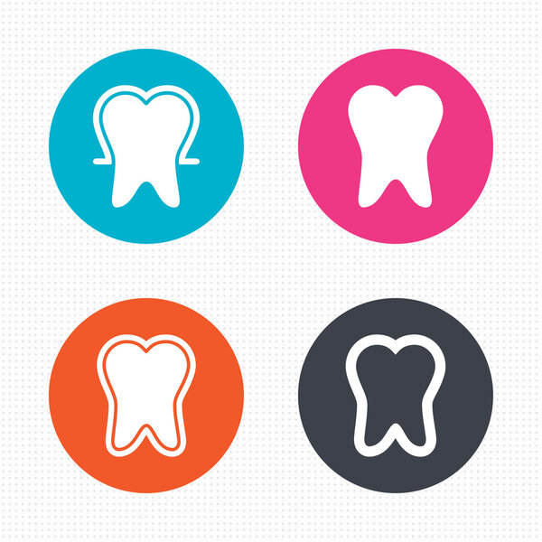 Tooth enamel protection icons.