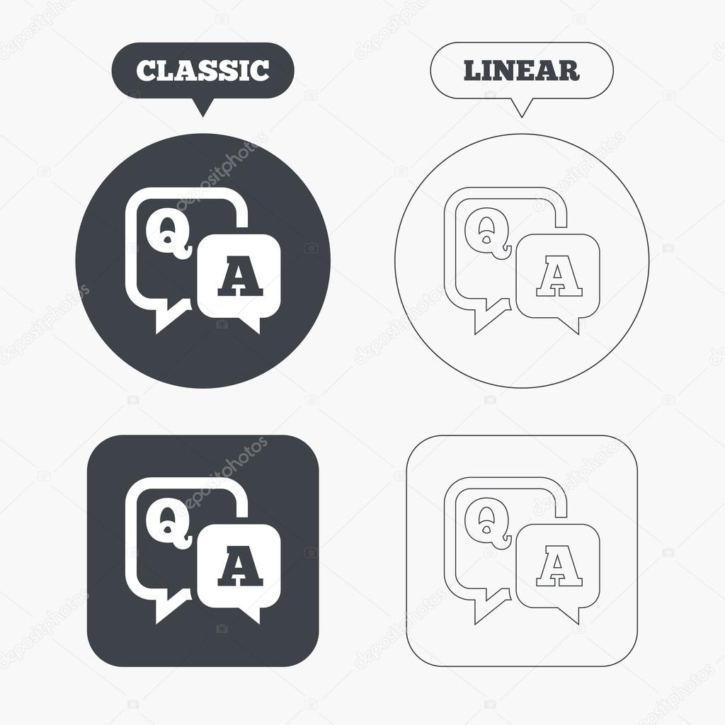 質問の答えの記号アイコン ストックベクター C Blankstock 質問の答えの記号アイコン ストックベクター C Blankstock