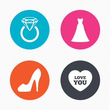 düğün elbise simgeler