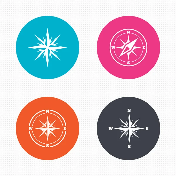 Windrose navigation icons. — Stock Vector