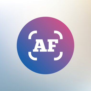 Otofokus kamera işareti simgesi fotoğraf.