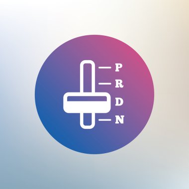 Otomatik şanzıman işareti simgesi.