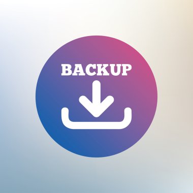 Yedekleme tarihi işareti simgesi.