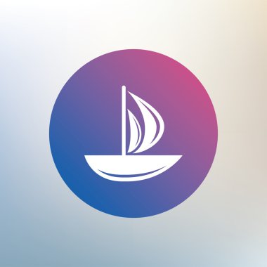 Yelken tekne simgesi.