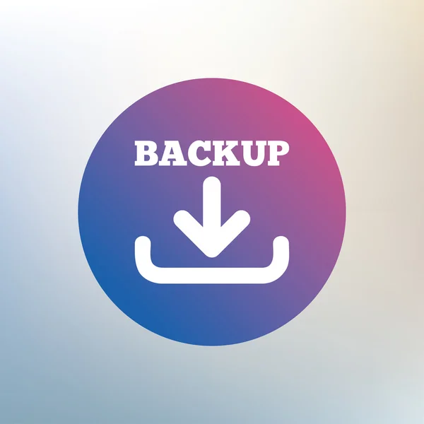 Icona del segno data di backup . — Vettoriale Stock