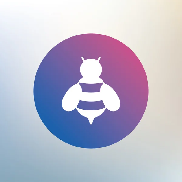 Signo de abeja icono . — Vector de stock