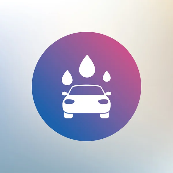 Auto wassen pictogram. — Stockvector