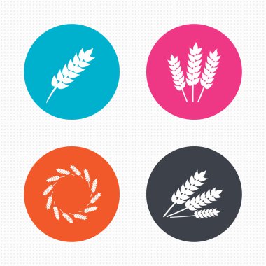 Tarım simgeler. gluten ücretsiz simgeler.