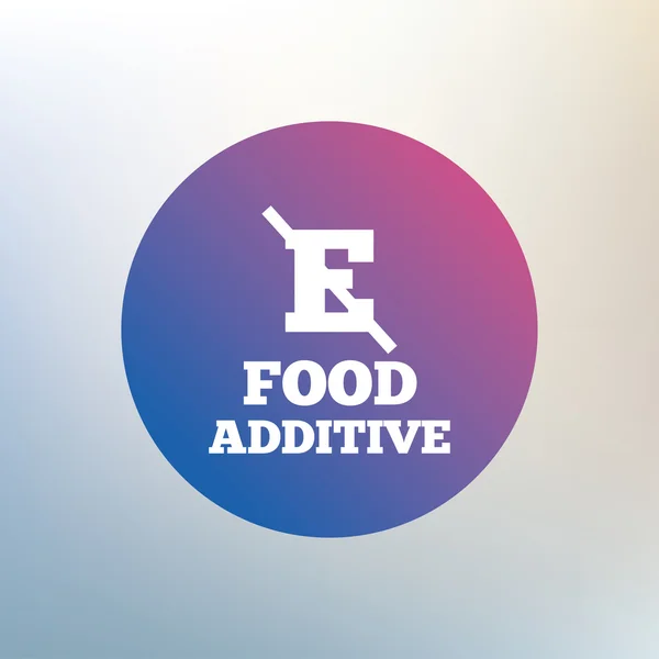 Food additive sign icon. — Stock Vector