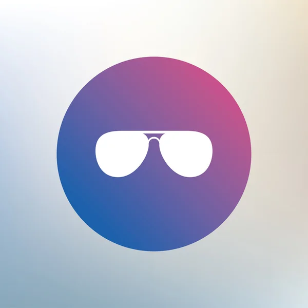 Aviador gafas de sol signo icono . — Vector de stock