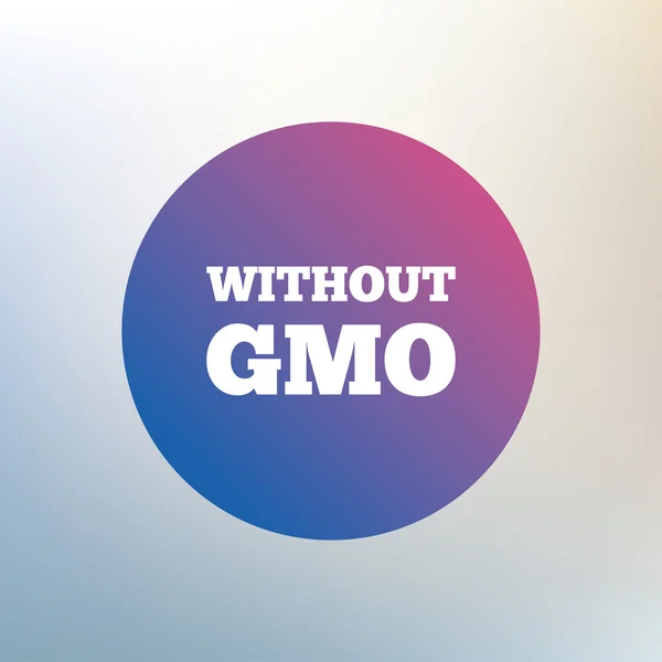 Нет знака ГМО . — стоковый вектор