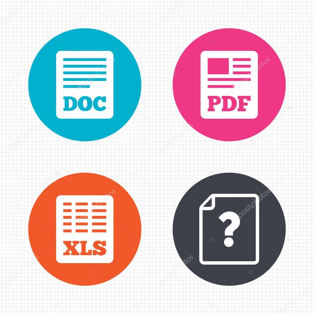 File document and question icons.