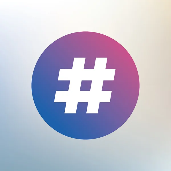 Hashtag-Zeichen-Symbol. — Stockvektor