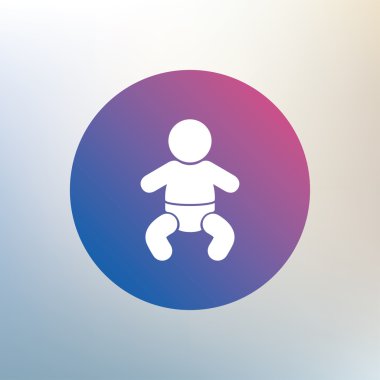 Bebek Bebek işareti simgesi.