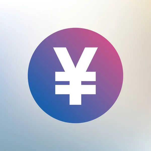 Icono de signo de yen . — Vector de stock