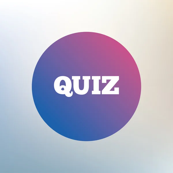 Quiz ikona znak. — Wektor stockowy