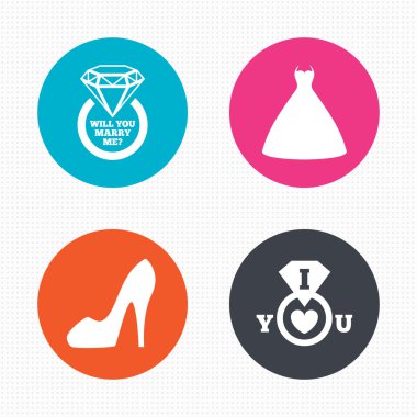 Gelin ve damat simgeler