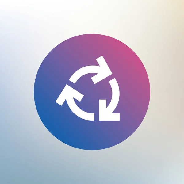 Icono de signo de reciclaje . — Vector de stock