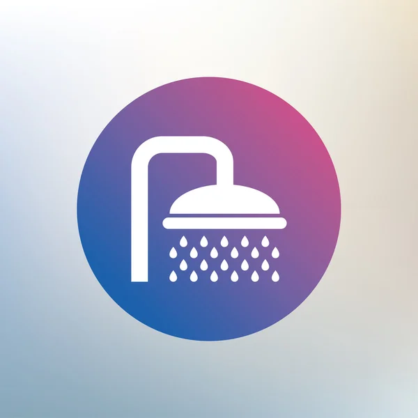 Shower sign icon. — Stock Vector