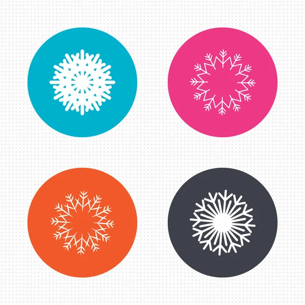 Snowflakes artistic icons. — Stock Vector