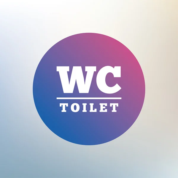 WC Toilet teken pictogram. — Stockvector